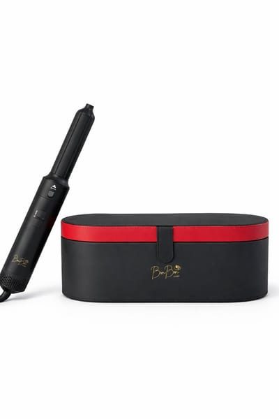 BONBONHAIR Red Velvet 6 in 1 airstyler/Hairstyler - BONBONHAIR sijltang - haar föhn Airstyler - Krultang 6 in 1 - Multistyler - Föhnborstel - Hairwrap - Krulborstel - Kort & Lang Haar - Heteluchtborstel - limited Edition Cadeau vriendin