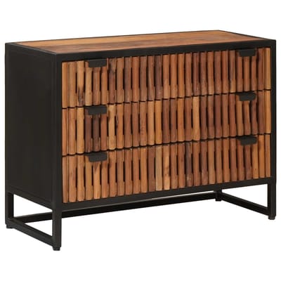 vidaXL - Ladekast - 75 - x - 30 - x - 54 - cm - Massief - Mangohout - en - Geëngineerd - Hout