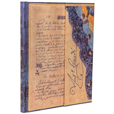 Paperblanks cahier, gaudi manuscript of reus, hardcover, formaat ultra, gelinieerd