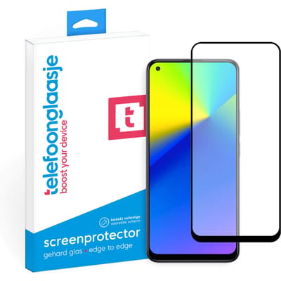 Realme 7i screenprotector gehard glas Edge to Edge