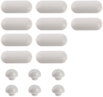 Dailygoods- Toiletzitting Bumpers Set - 10x Ovale Bumpers - 6x Ronde Bumpers - Geluidsreductie - Universeel - LDPE/EVA Materiaal - Wc-bril