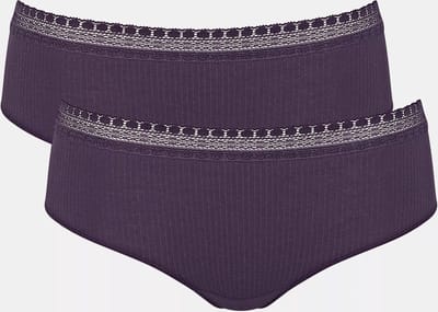 sloggi GO Ribbed Hipster C2P Dames Onderbroek - Paars - Maat S