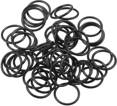 50 stuks 17mm ID x 2mm CS Universele O-Ringen - Waterdichte afdichtingen voor auto, vrachtwagen en aanhanger - NBR rubber zwart