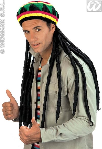 Rasta muts met lange dreadlocks reggae