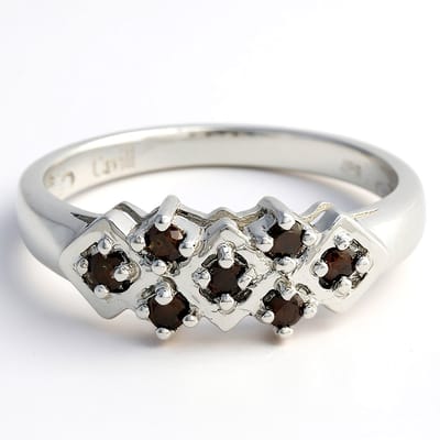 Cavill - Zilveren herenring 925 sterling platina geplateerd - 0,25 ct fancy diamanten ronde briljant - Luxe moderne ring voor mannen elegant