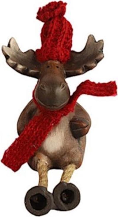 White Label Rendier A Randy 17 Cm Keramiek Bruin/rood