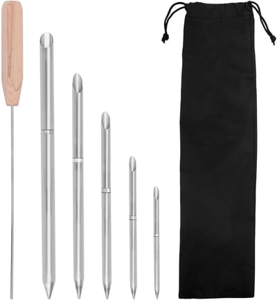 Set van 7 Touwsplitsgereedschappen Roestvrij Staal FID Tools voor Dubbel Gevlochten Touw