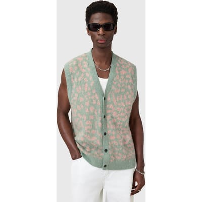 AllSaints Serge Tank Mineral Green Taglia: XS | Cardigan Outlet | Uomo | Verde