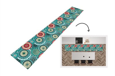 Keukenloper - Loper keuken - Meisjes - Bloemen - Patronen - 300x50 cm - Keukenloper vinyl
