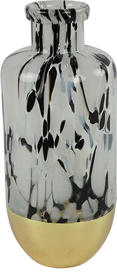Fles ro Bilbao L wit/zwart/goud