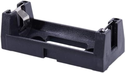 Batterijhouder CR123A - Batterij Case - Elektronica Projecten - Met Draad Connectoren - 4.3 x 1.8 x 1.4 cm - Zwart