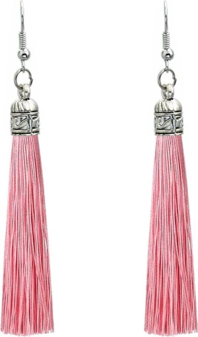 Fako Bijoux® - Oorbellen - Kwast Romania - Roze