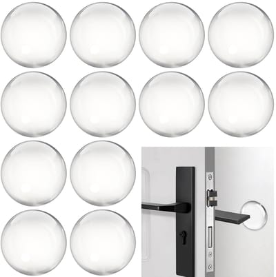 Dailygoods- Deurbuffer Zelfklevend - 12 Stuks - 5cm Diameter - Schokabsorberend - Wandbeschermer - Geluiddempend - Hoogwaardige Siliconen