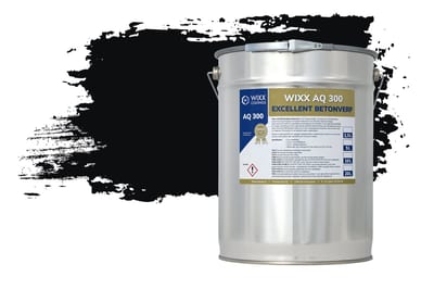 Wixx AQ 300 Excellent Betonverf - 20L - RAL 9005 | Gitzwart