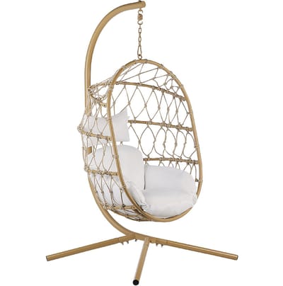 ADRIA - Hangende stoel - Beige - Polyester