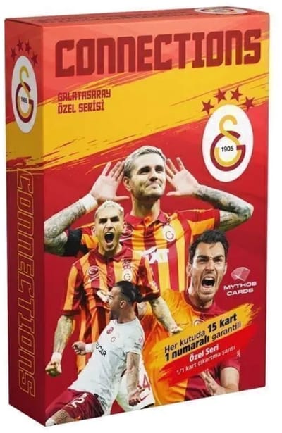 Dailygoods- Verzamelkaarten Galatasaray 2023/24 - 15 Spelerskaarten - Genummerde Speciale Kaart 1/1 - Gelicentieerd - Hoogwaardige Afwerking - Beschermende Verpakking - Trading Cards
