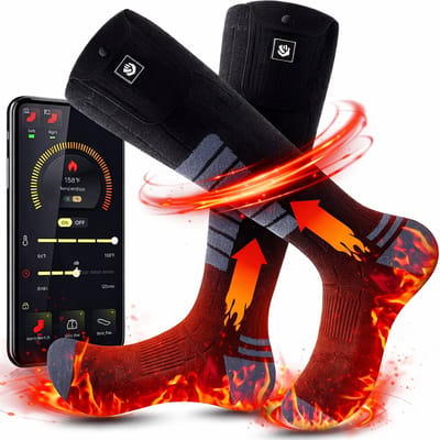 Twenty4seven® Verwarmde Sokken met App Maat 38 t/m 44 - Elektrisch & Thermosokken - Voetenwarmer Oplaadbaar - Bestuurbaar via Telefoon