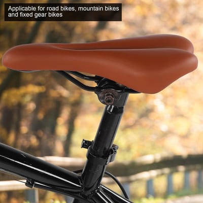 Dailygoods- Fietszadel Dikker - Schokbestendig - Fietskussen - Voor Racefietsen - Voor Mountainbikes - Polyurethaan/Kunststof - Fietsstoel