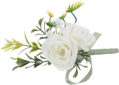 Bruiloft Corsage - Bloem Versiering - Feestelijke Gelegenheid - Duurzaam Kunstmateriaal - 11 x 95 x 2 cm - Multicolor