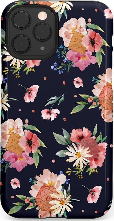 Casetastic Hoesje Geschikt voor Apple iPhone 11 Pro - Stijlvolle Beschermende Duo-layer Case - Bloemenkracht met D20