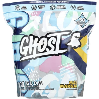 Ghost, Glow, Mango Margarita, 30 sticks, 7 g (0,25 oz) elk