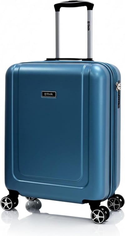 Reis Koffer - Handbagage Koffer - Vakantie Reizen - Milieuvriendelijk ABS Materiaal - 20 Inch - Aqua Blauw