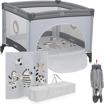Opvouwbare Kinderbox met Matras voor Baby's en Peuters - Veilig Speelbed tot 15 kg - Ademend Gaas en Ritsingang
