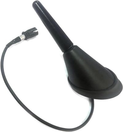 2,2 inch metalen auto radiostakantenne -antenne mast versterker basis radio -antenne versterker geschikt voor auto's, modelnummers: 1J0035501F, 1J0035501c