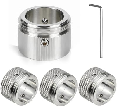Dailygoods - Set van 4 Verwarmingsventieladapters van Roestvrij Staald