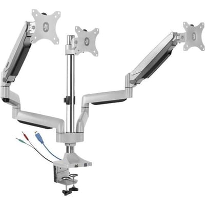 SpeaKa Professional SP-MM-940 Monitorbeugel 33,0 cm (13) - 81,3 cm (32) Gasdruktechniek, Geïntegreerde USB- en audio-aansluitingen