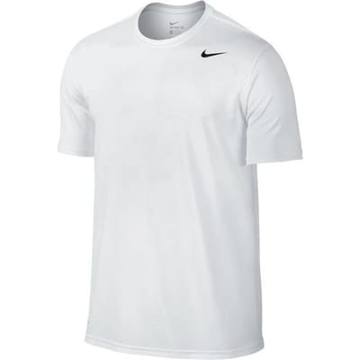 T-shirt Manches Courtes Col Rond Couleur Unie Nike Homme Hauts Blanc 718834-100 S white