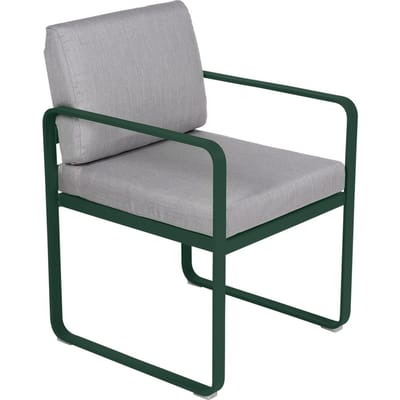 Fermob BELLEVIE fauteuil voor de eethoek - 02 cedergroen - 79 Flanelgrijs