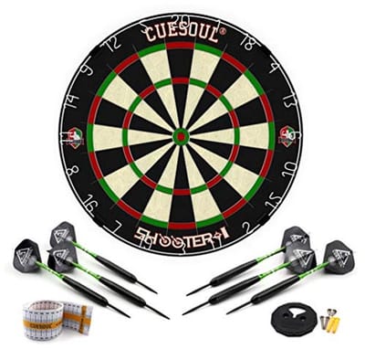 18 inch Official Size Tournament Sisal Bristle Dartboard - WDF Approved