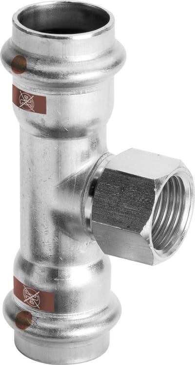 Viega Temponox-T-stuk, d1 54, Rp 1, d2 54 roestvrij staal Model 1717.2, 809140