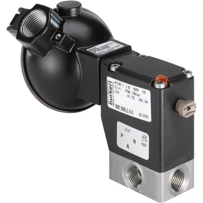 Magneetventiel 3/2-weg NPT 1/4'' Universeel RVS FFKM 0-6bar/87psi 24VAC/DC ATEX 0330 366253