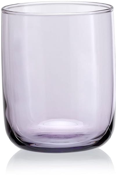 Pasabahce Iconic – Paarse Waterglazen – Set van 3 – 280 ml – Stijlvolle glazen – Vaatwasserbestendig