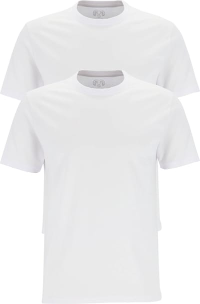 CECEBA Maverick American T-shirt - 2-pack - ronde hals - Wit