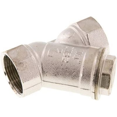 G 1 1/4'' Vernikkeld Messing Y-filter 0.5 mm Maaswijdte 20 Bar NBR - SLBN-114