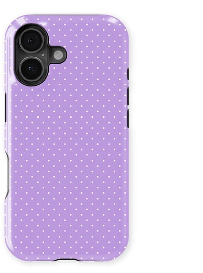 Micro Dots Tough Hoesje geschikt voor iPhone 17 | Geschikt Voor Mag | Stippen Motief Backcover geschikt voor iPhone 17 Mauve Dots