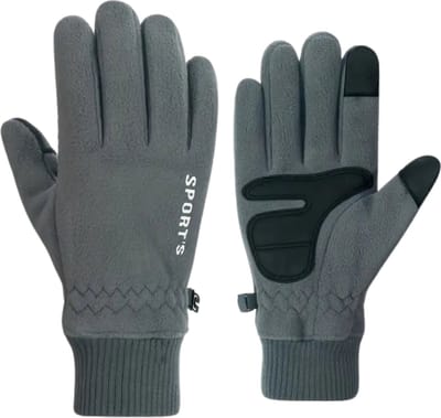 Bovista Winterhandschoen Heren - Handschoenen - Touchscreen Handschoenen - Handschoenen WInter - Winter - Fleece - Grijs