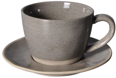 Bricard Albi Koffieset - 12-delig - Keramiek - 160ml - Donkergrijs