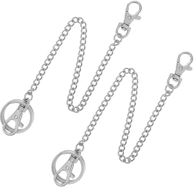 Dailygoods- Sleutelketting 40 cm - Roestvrij Staal - Karabijnhaak