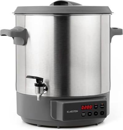 Klarstein Inmaakautomaat Lady Marmalade weckautomaat drankendispenser 27L 100°C 12h rvs - Weckketel Inmaakketel - 1800W - voor Inmaak - voor Tuin - glas Kunststof Touch - Einkochautomat