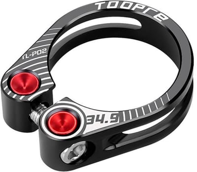 BRENZOOS- Zadelpenklem 34,9 mm - Aluminium - Veilig - Opvouwbare Fiets - Mountainbike - Racefiets - Robuuste Bevestigingsschroeven