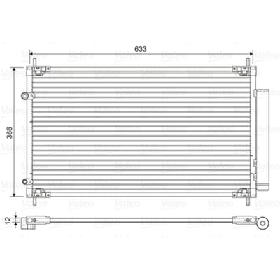Condensator, airconditioning VALEO 822604