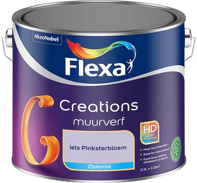 Flexa - Creations Muurverf Zijdemat - Iets Pinksterbloem - Mengverf - 2,5 L