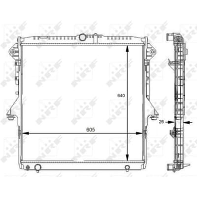 Radiator, motorkoeling NRF 59074