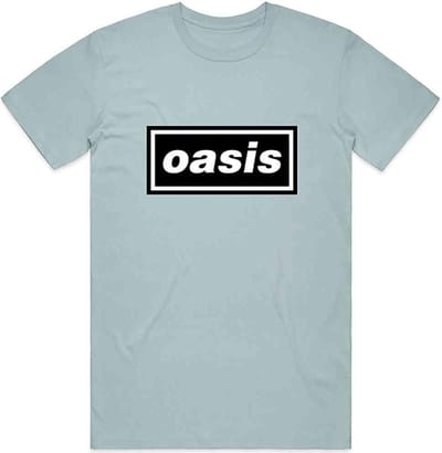 Oasis - Decca Logo Heren T-shirt - S - Blauw