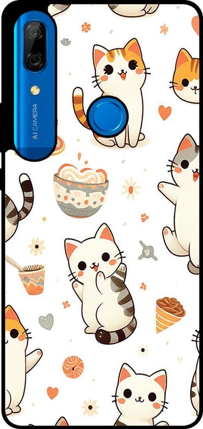 Smartphonica Telefoonhoesje Geschikt voor Huawei P Smart Z / Y9 Prime (2019) met katten opdruk - TPU backcover case cat design geschikt voor Huawei P Smart Z;Huawei Y9 Prime (2019)