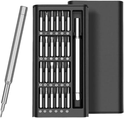 24-in-1 Precisieschroevendraaierset voor Mobiele Apparaten, Tablets, Spelconsoles en PC's met Mini Schroevendraaiers